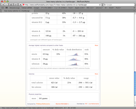 Wolfram Alpha 検索結果３